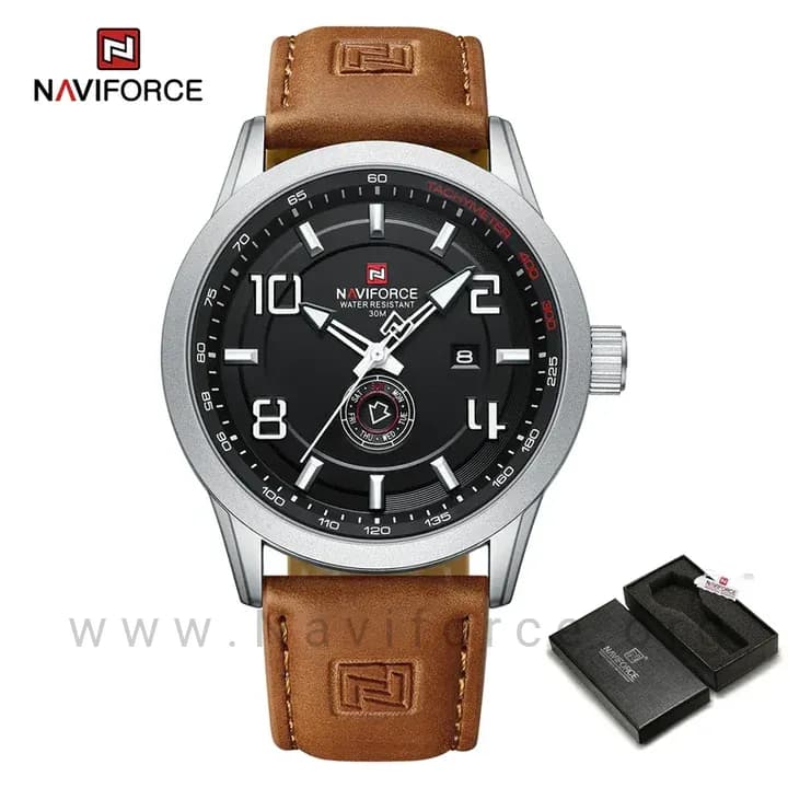 ساعت مچی مردانه نیوی فورس Naviforce NF 9229 S/W/L.BN — تصویر ۲
