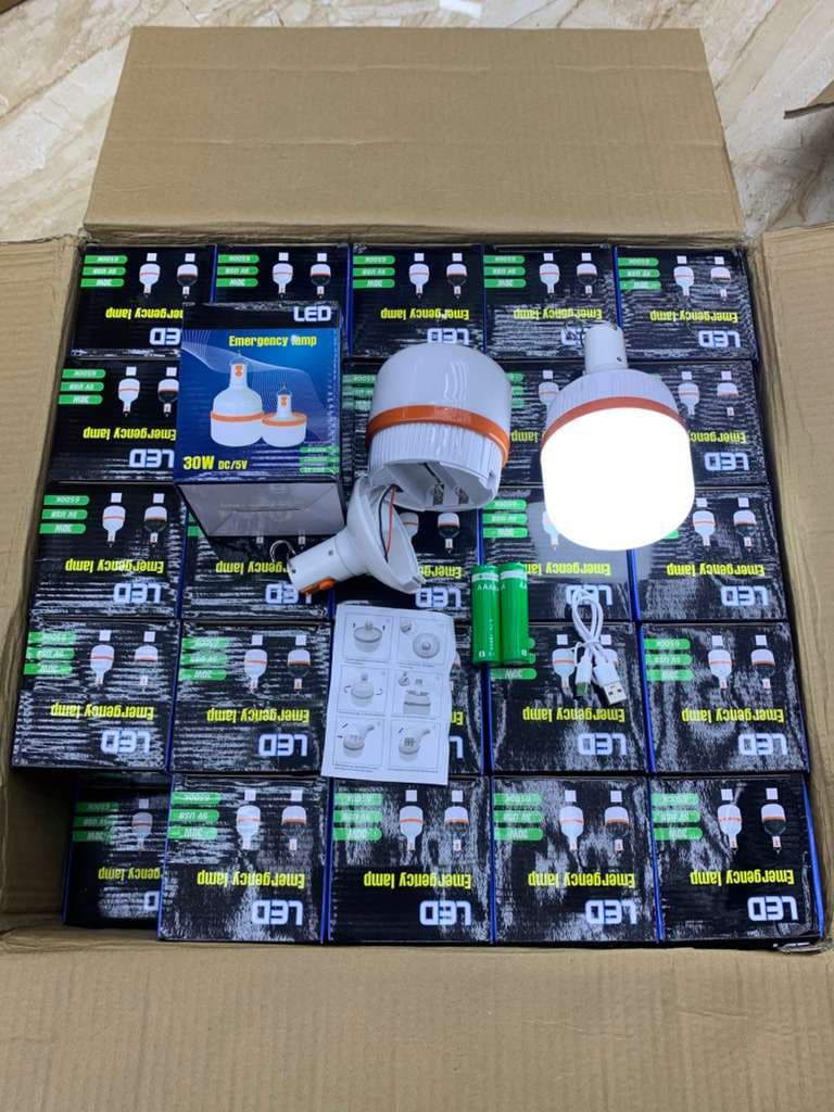 لامپ شارژی30w LED | باتری قابل شارژ — تصویر ۳