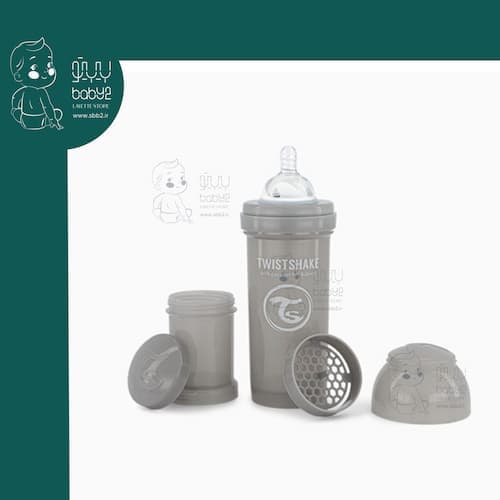 شیشه شیر طلقی 260 میل توئیست شیک Twist Shake — تصویر ۵