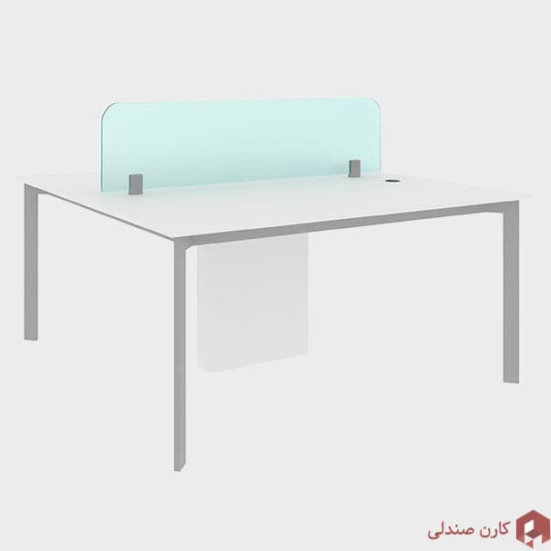 میز کارگروهی نیلپر با دیوایدر شیشه‌ای مدل ODG 551G