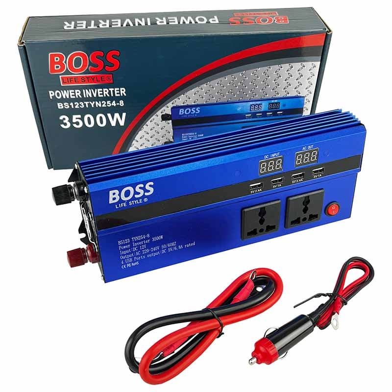 مبدل برق ۱۲ به ۲۲۰ ولت ۳۵۰۰ وات باس مدل Bs123TYN254_8 BOSS