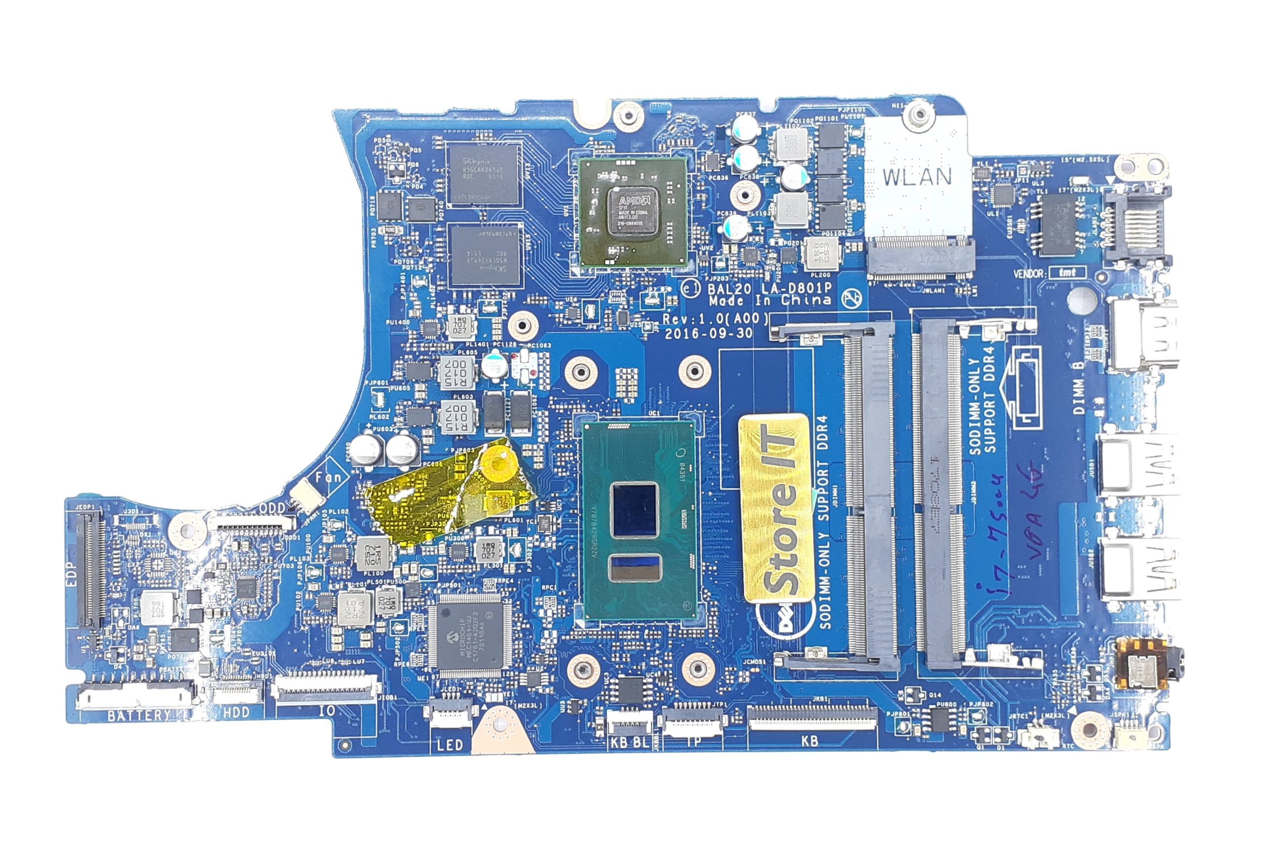 مادربرد لپ تاپ دل Inspiron 15-5000 (5567) LA-D801P I7-7 گرافیکدار