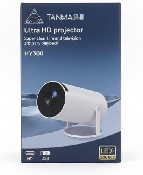 ویدئو پروژکتور TANMASHI HY300 | پروژکتور اندروید HD — تصویر ۲