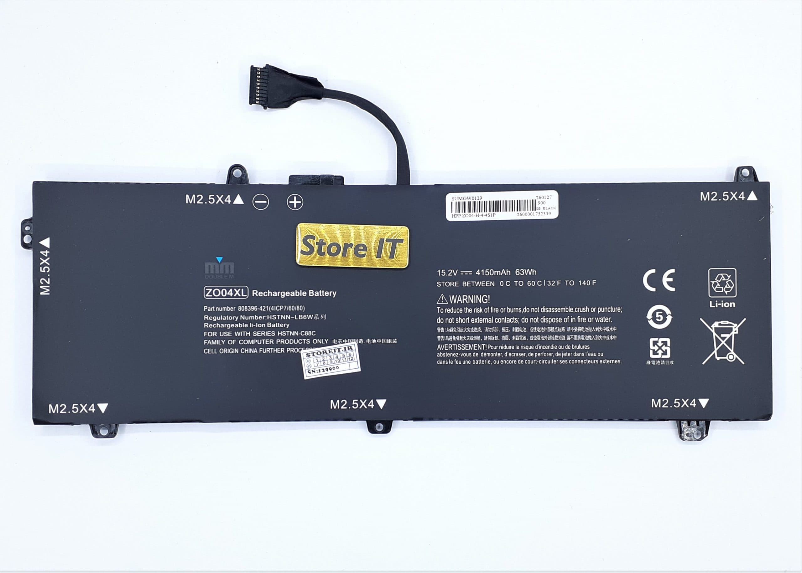 باتری لپ تاپ اچ پی Zbook Studio 15 G3/G4 (ZO04XL)