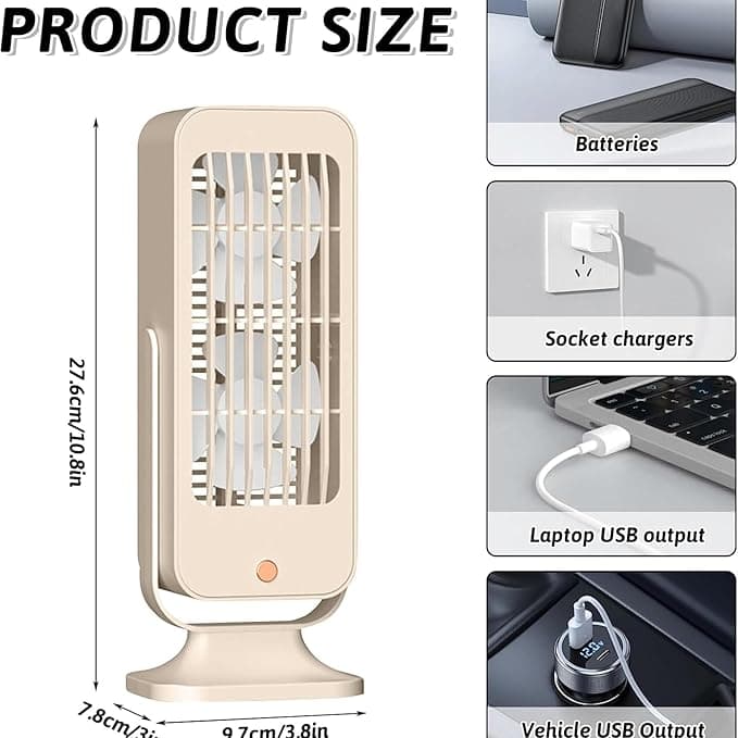 پنکه رومیزی دوفن مدل desktop fan — تصویر ۵