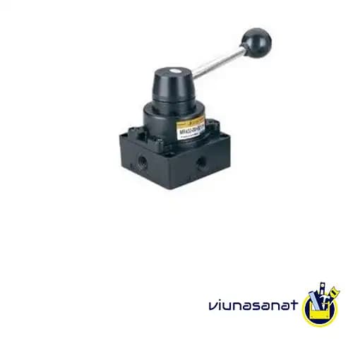 شیر دستی گردان پنوماتیک EMC مدل MR432-15 سایز 1/2