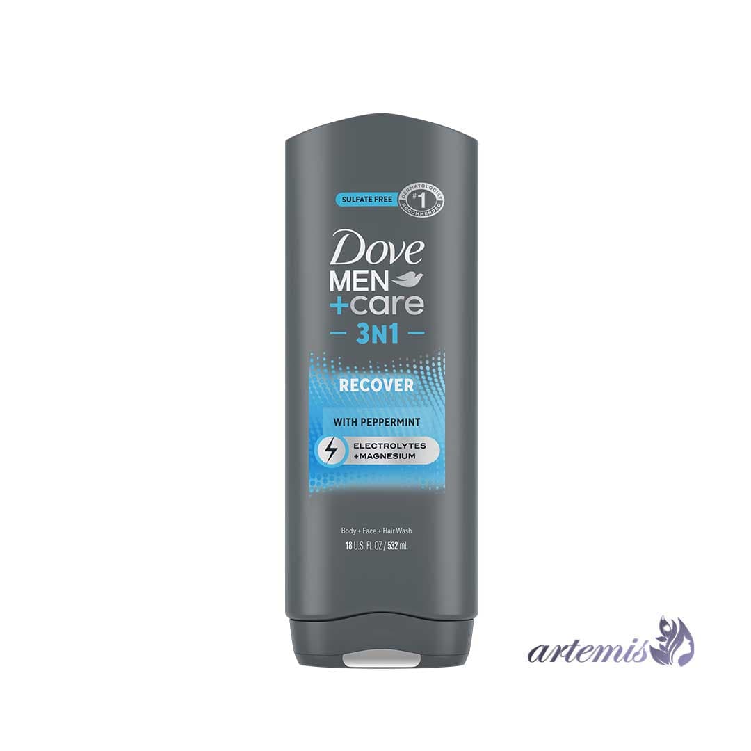 شامپو بدن و صورت داو Dove سری Men + Care مدل Recover حجم 532 میلی‌لیتر