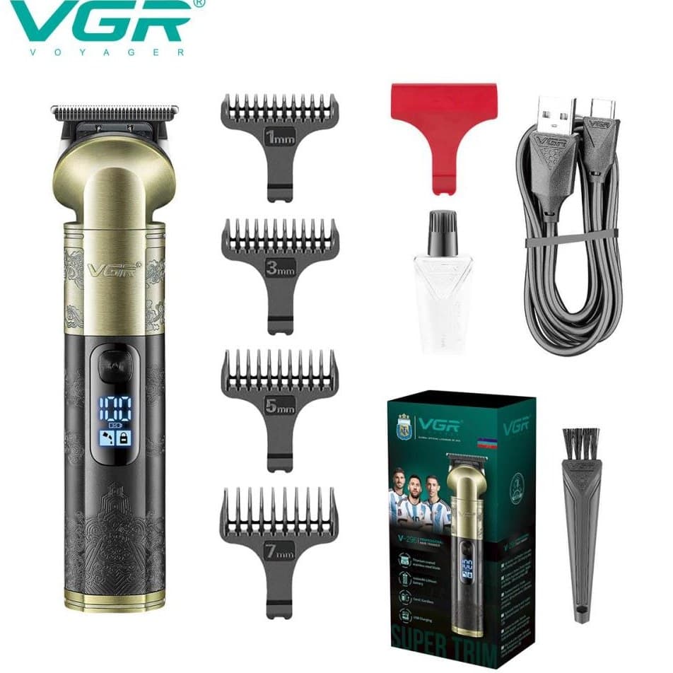 ماشین اصلاح VGR V-296 | خط زن و صفر زن حرفه‌ای اورجینال با ضمانت اصالت — تصویر ۲