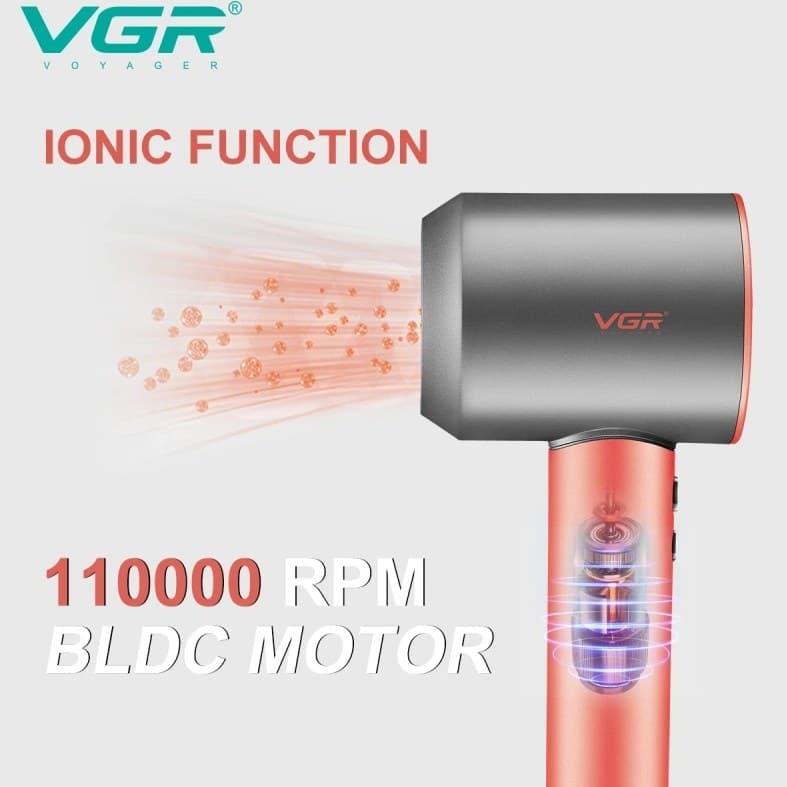 سشوار VGR مدل V-440 | موتور پرسرعت اورجینال با ضمانت اصالت — تصویر ۲
