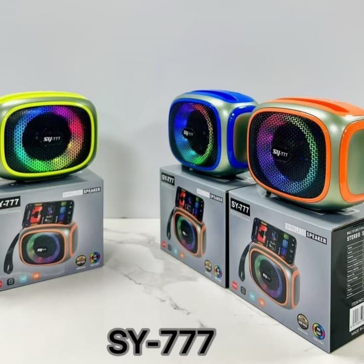 اسپیکر قابل حمل مدل SY-777 اورجینال | بلوتوث، مموری، USB، رادیو — تصویر ۲