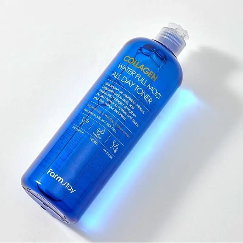تونر کلاژن فارم استی مدل water full moist حجم 500 میلی لیتر — تصویر ۳