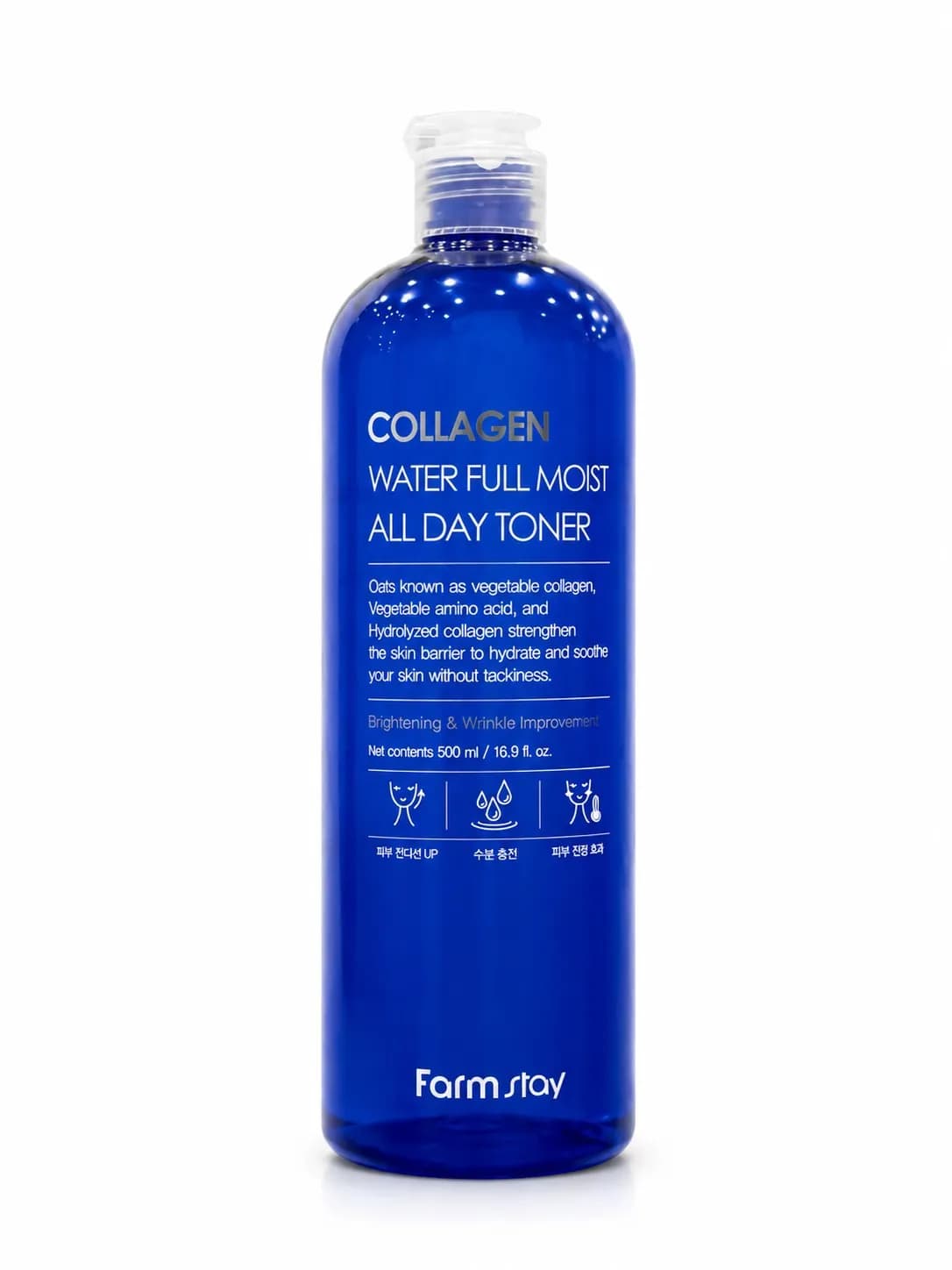 تونر کلاژن فارم استی مدل water full moist حجم 500ml — تصویر ۲