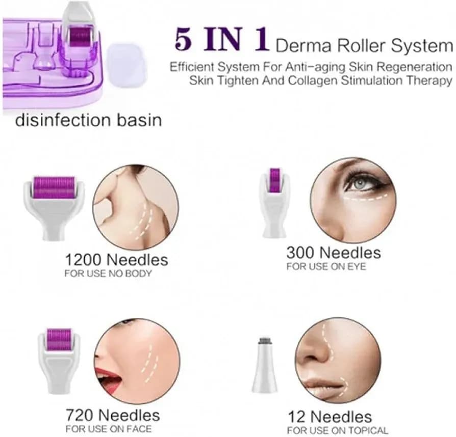ماساژور درمارولر 5 در 1 دی ار اس مدل DRS Derma Roller — تصویر ۷