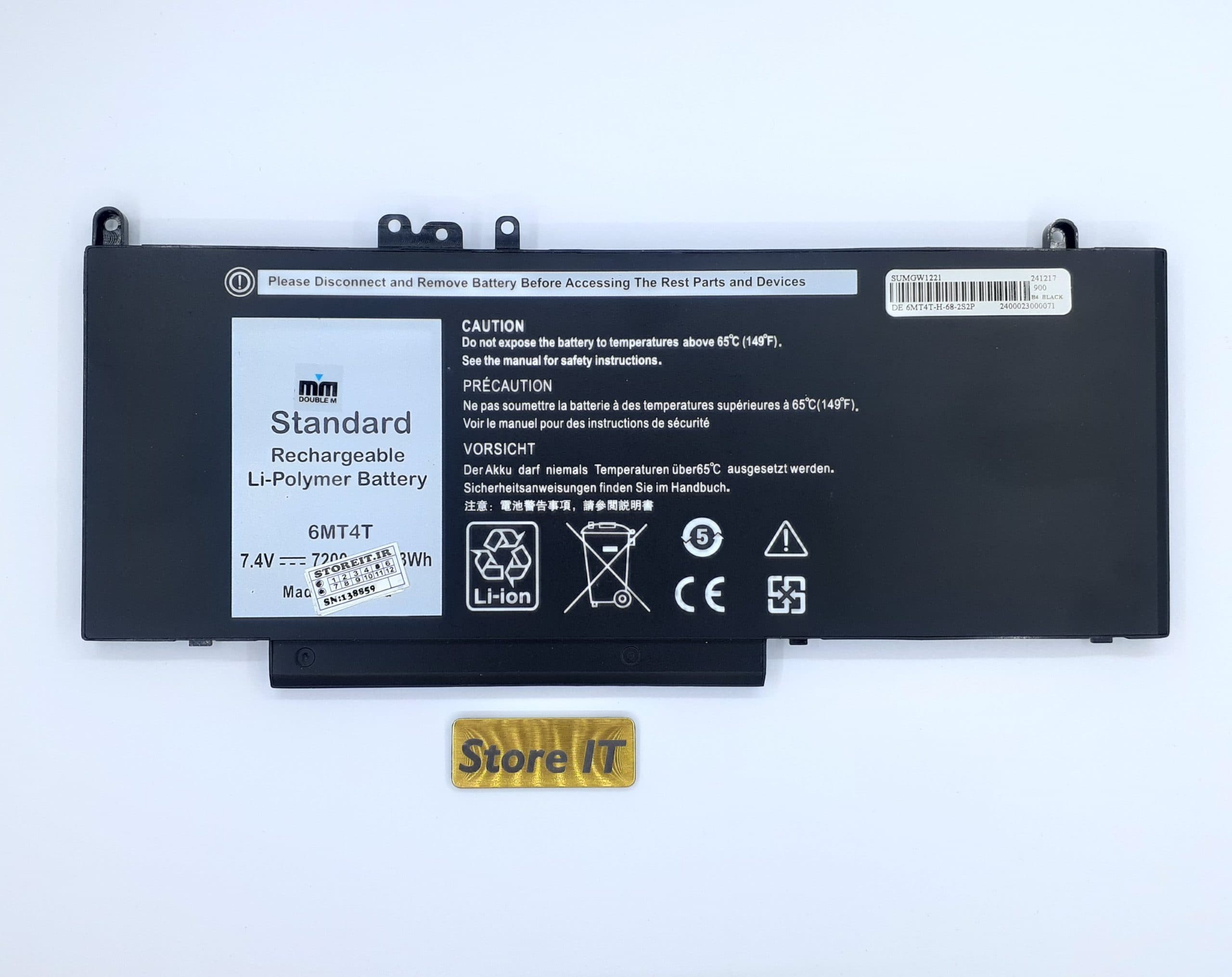باتری لپ تاپ دل Latitude E5570 (6MT4T)