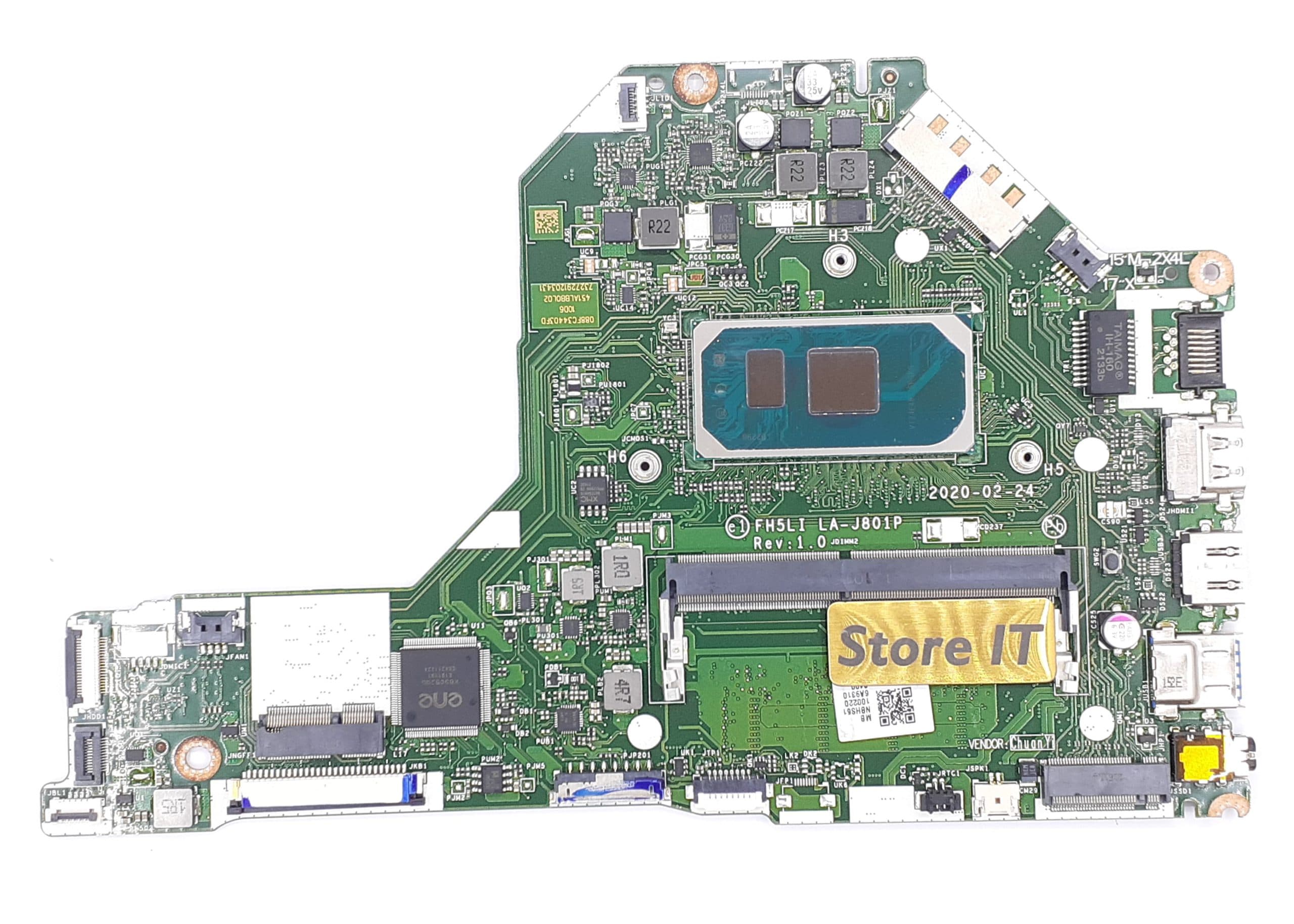 مادربرد لپ تاپ ایسر Aspire 3 A315-56 (LA-J801P) I5-10th بدون گرافیک – 4 گیگ رم