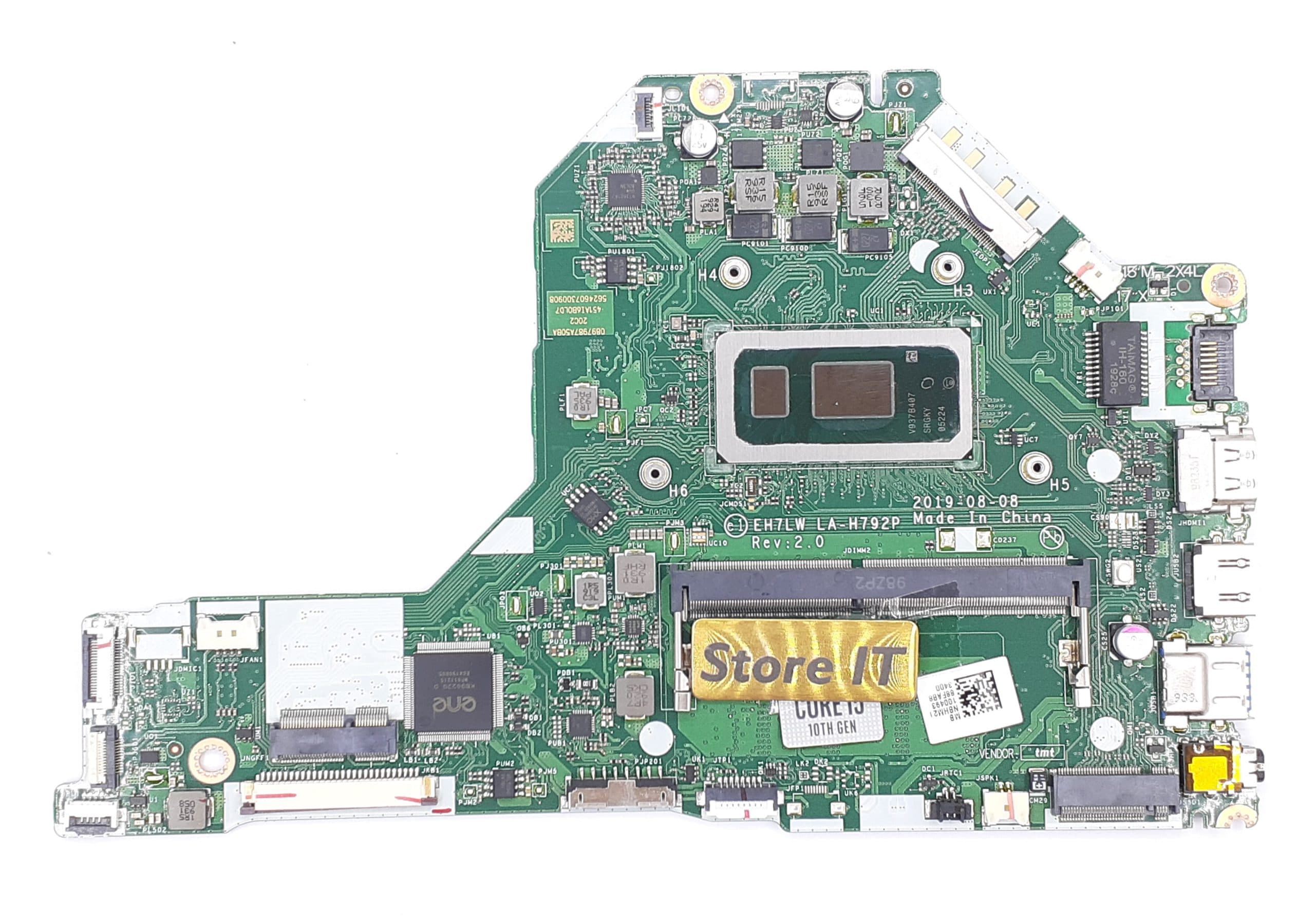 مادربرد لپ تاپ ایسر Aspire 3 A315-54 (LA-H792P) I5-10th بدون گرافیک – فاقد رم