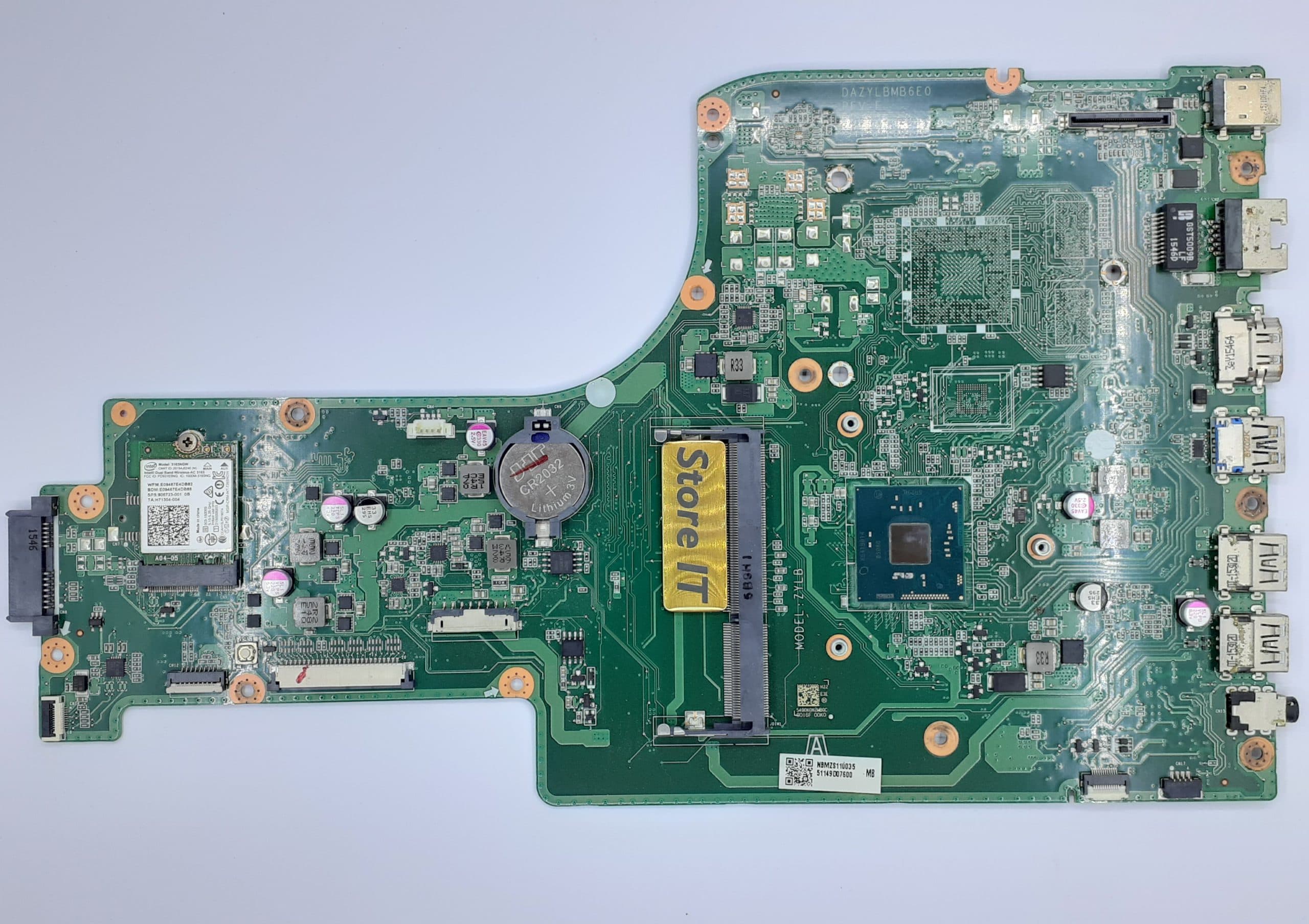 مادربرد لپ تاپ ایسر Aspire ES1-731 (DAZYLBMB6E0) Celeron بدون گرافیک — تصویر ۲