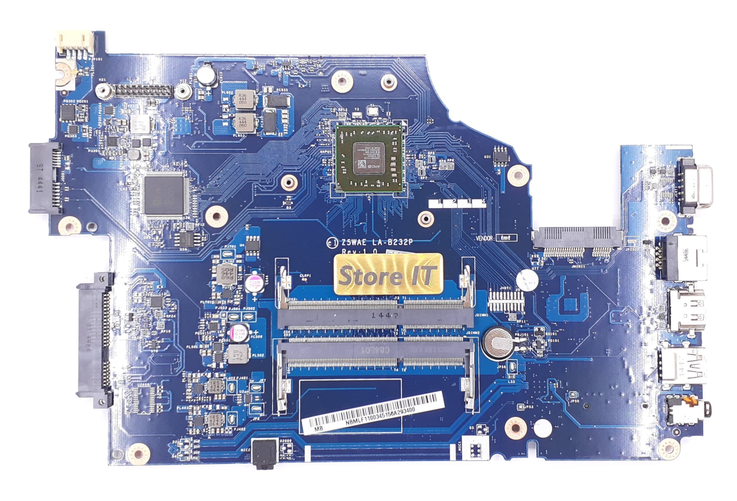 مادربرد لپ تاپ ایسر Aspire E5-521 (La-B232p) AMD A4 بدون گرافیک