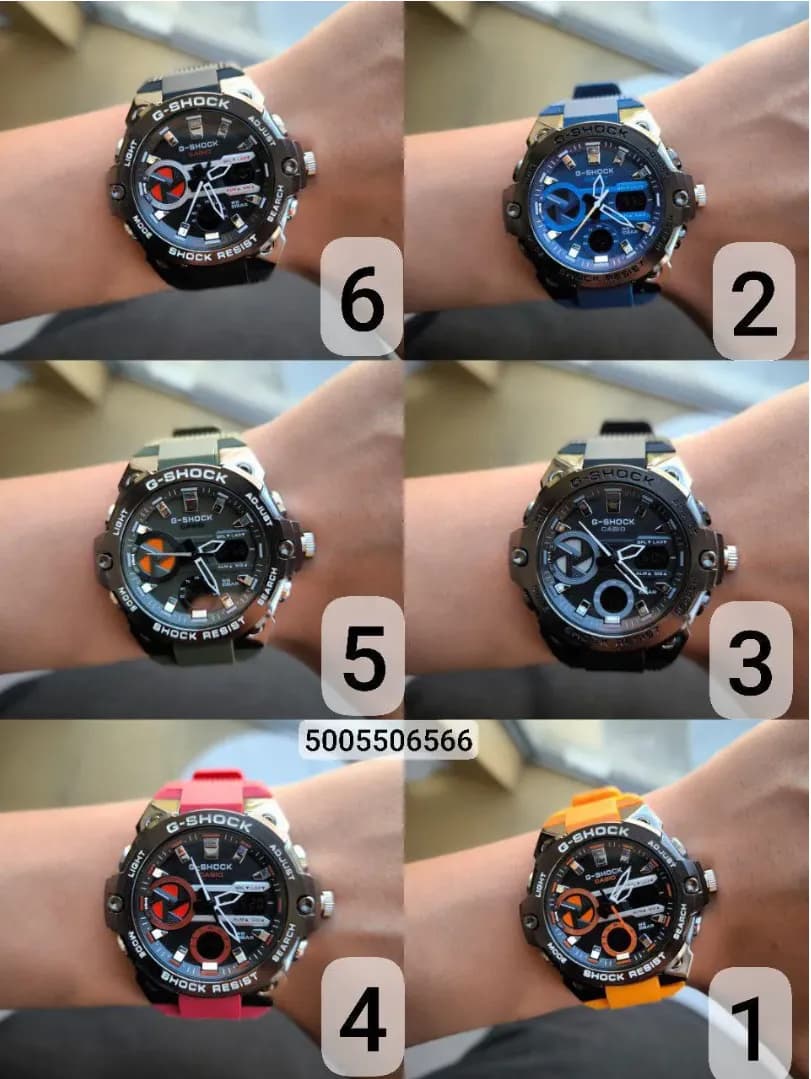 ساعت مچی مردانه مارک جی شاک G_SHOCK دو زمانه — تصویر ۷