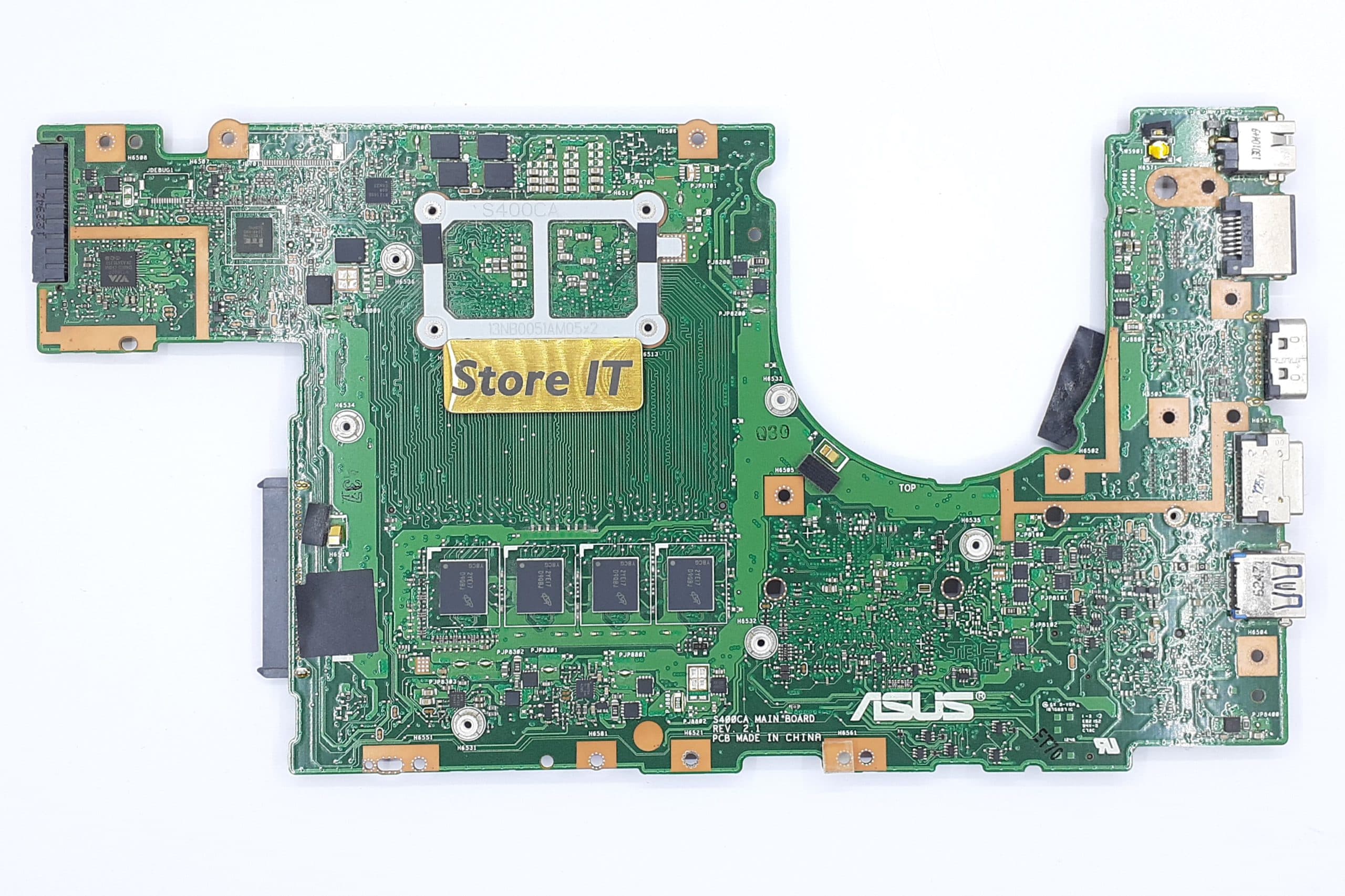 مادربرد لپ تاپ ایسوس S400CA (Rev 2.1) I3-2nd بدون گرافیک – 4 گیگ رم — تصویر ۳