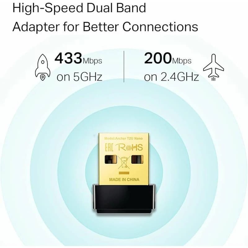 کارت شبکه تی پی لینک مدل Archer T2U Nano — تصویر ۳