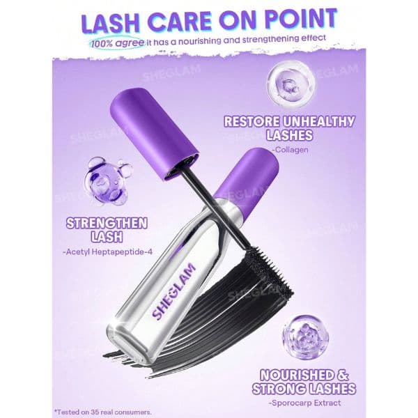 ریمل حجم دهنده و بلند کننده شیگلم Sheglam مدل Lashlighter Mega Boost — تصویر ۲