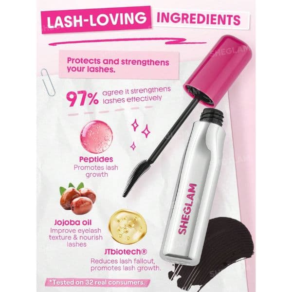 ریمل بلند کننده ضد آب شیگلم Sheglam مدل Lashlighter Up And Out — تصویر ۲