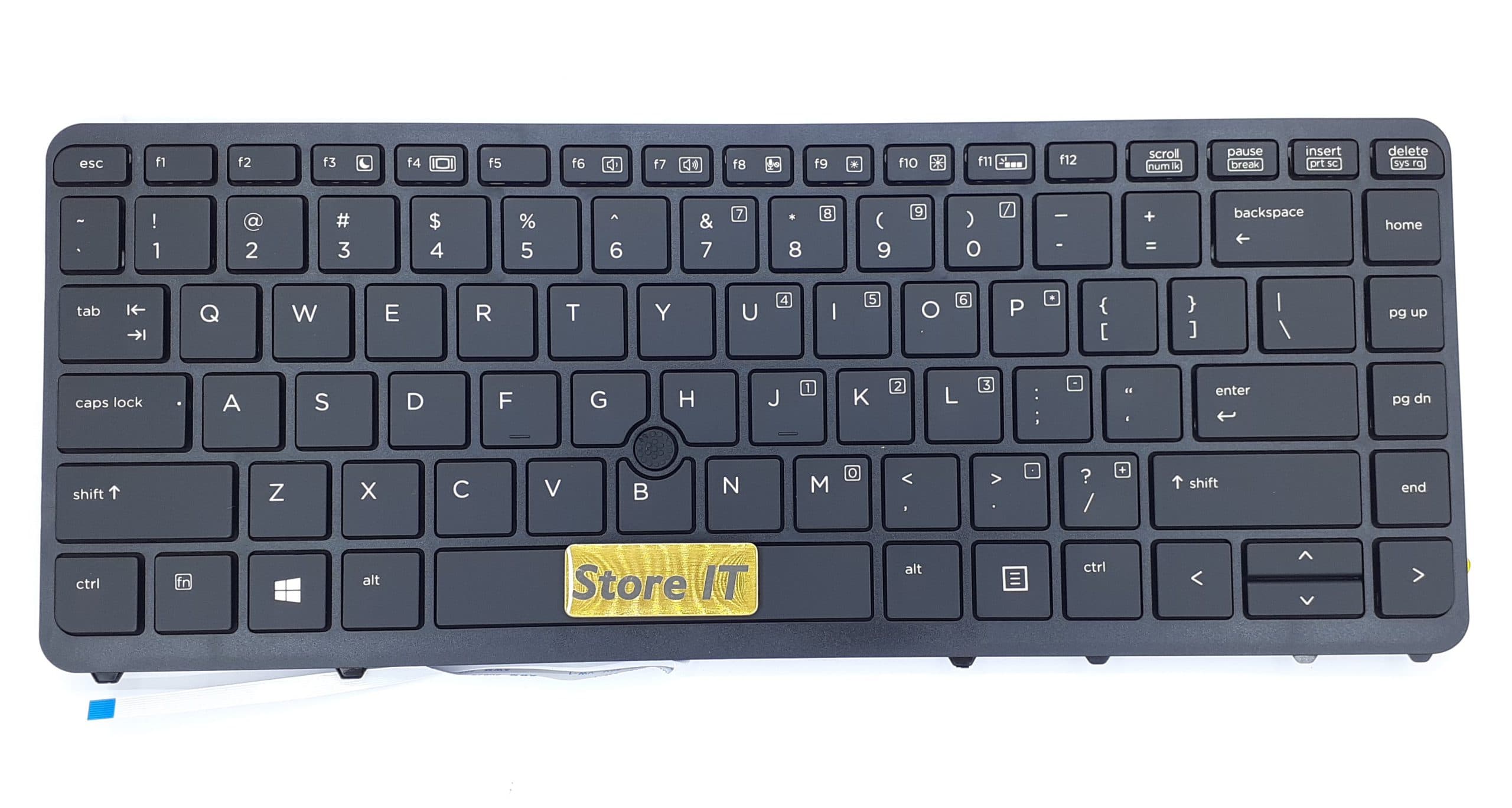 کیبورد لپ تاپ اچ پی EliteBook 840 G1 / G2 فریم مشکی – با پوینتر و بک لایت