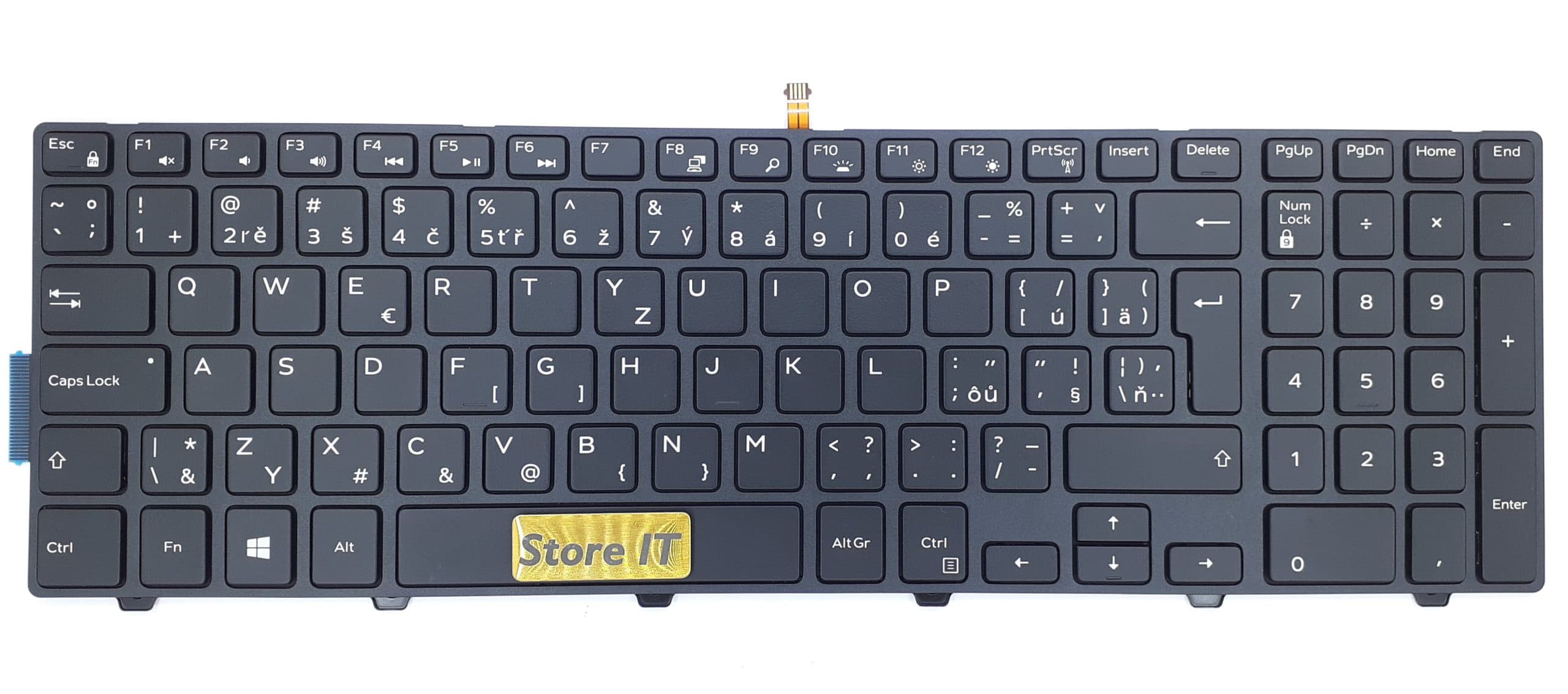 کیبورد لپ تاپ دل Inspiron 15-3000 فریم مشکی – با بک لایت