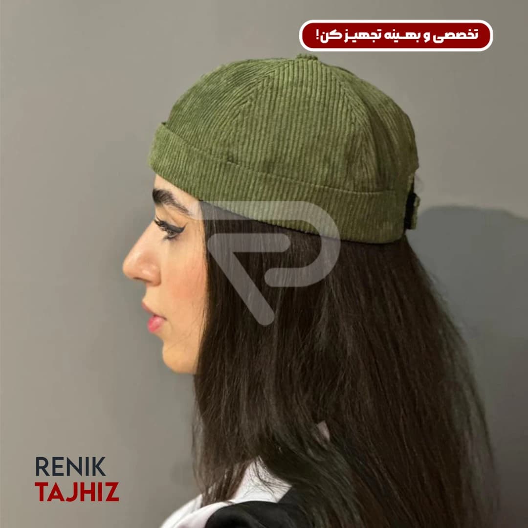 کلاه لئونی مخمل سبز RENIK — تصویر ۳