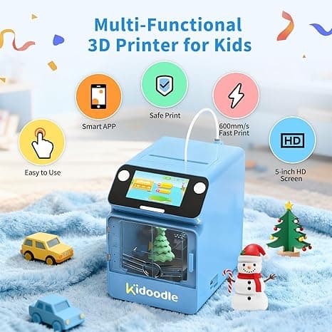 پرینتر سه‌بعدی کودکانه Kidoodle MiniBox A1 | ایمن، سریع و مناسب آموزش — تصویر ۶