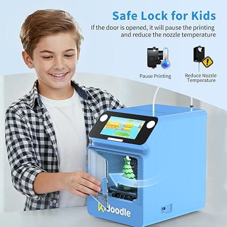 پرینتر سه‌بعدی کودکانه Kidoodle MiniBox A1 | ایمن، سریع و مناسب آموزش — تصویر ۲