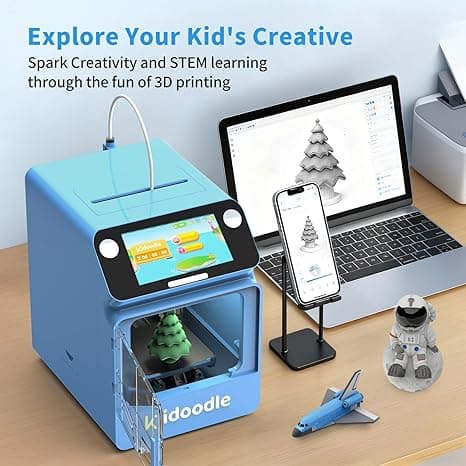 پرینتر سه‌بعدی کودکانه Kidoodle MiniBox A1 | ایمن، سریع و مناسب آموزش — تصویر ۸