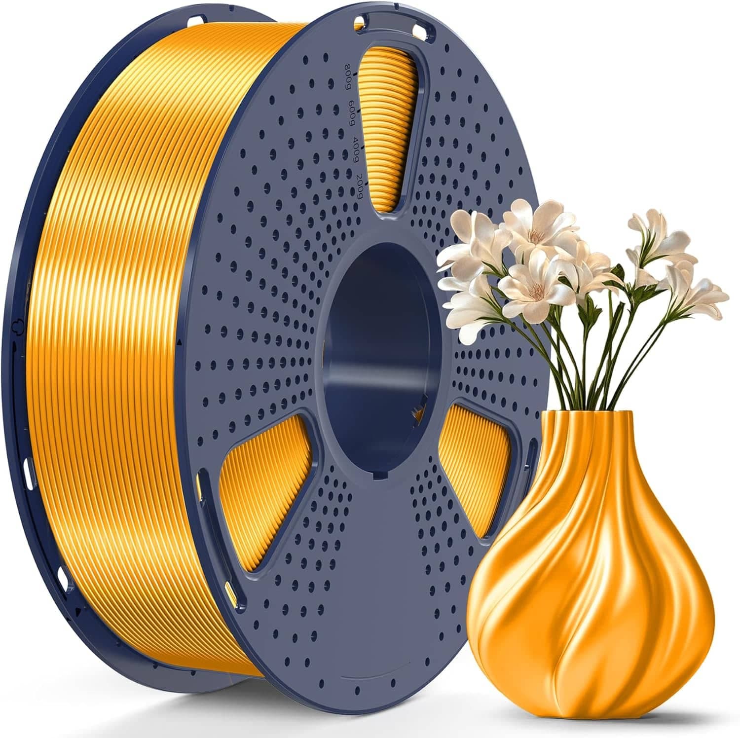 فیلامنت +Silk PLA زرد کهربایی sunlu