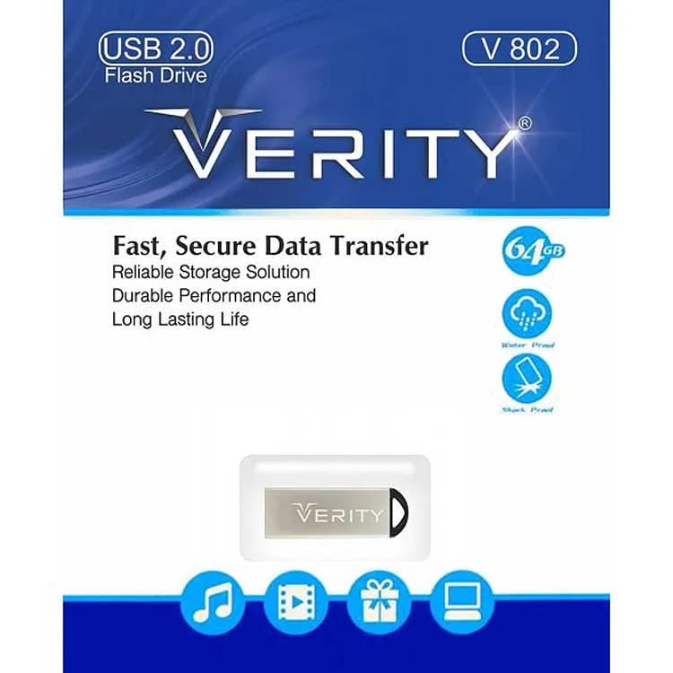 فلش 64 گیگ VERITY مدل 802