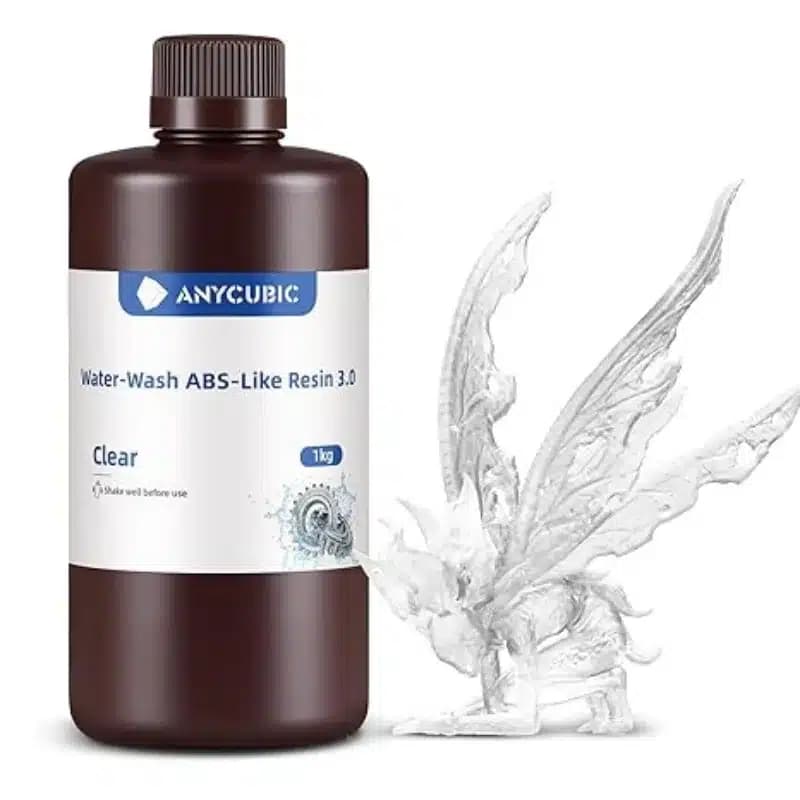 رزین قابل شستشو با آب ABS Like انیکیوبیک سفید Anycubic Water-wash ABS-Like Resin 3.0 (White) 1kg