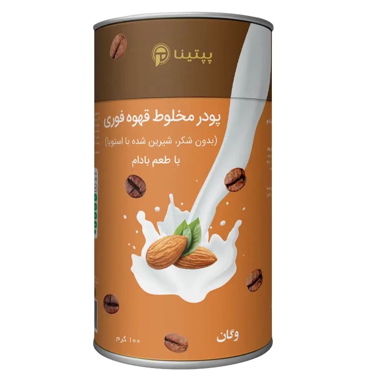 کافی میکس با طعم بادام پپتینا قوطی 100 گرمی