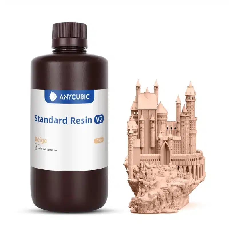 رزین استاندارد بژ انیکیوبیک Anycubic standard Beige resin v2