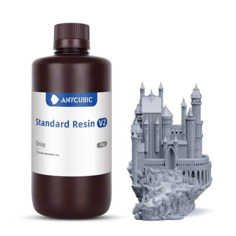 رزین استاندارد خاکستری انیکیوبیک Anycubic standard gray resin v2