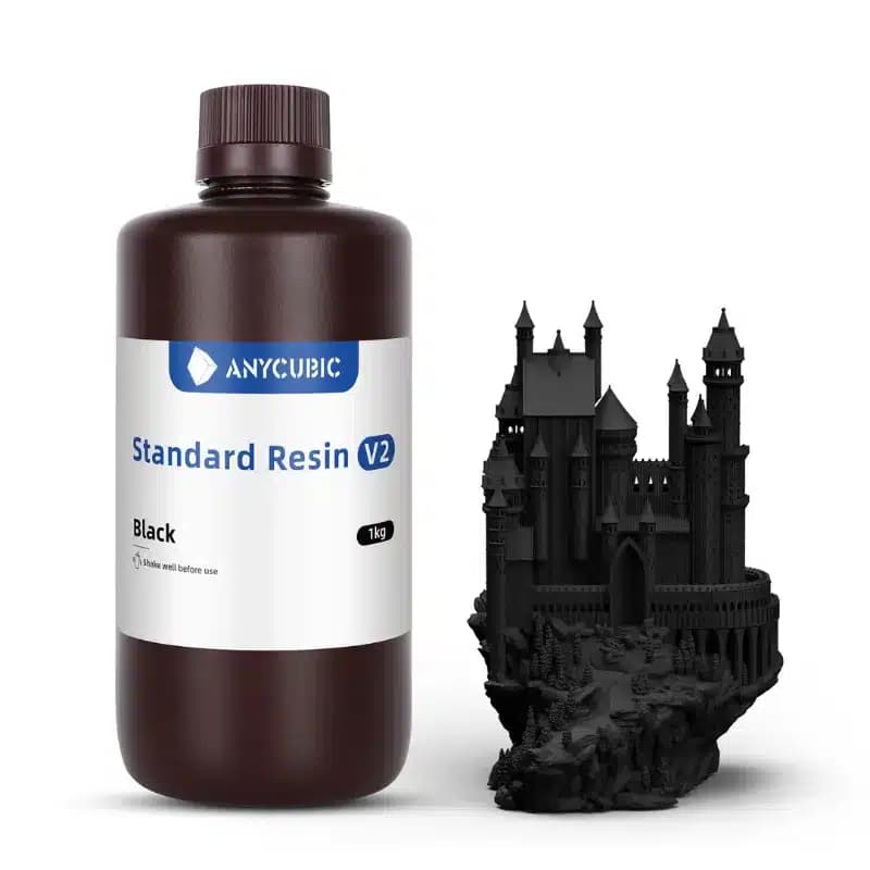 رزین استاندارد مشکی انیکیوبیک Anycubic standard black resin v2