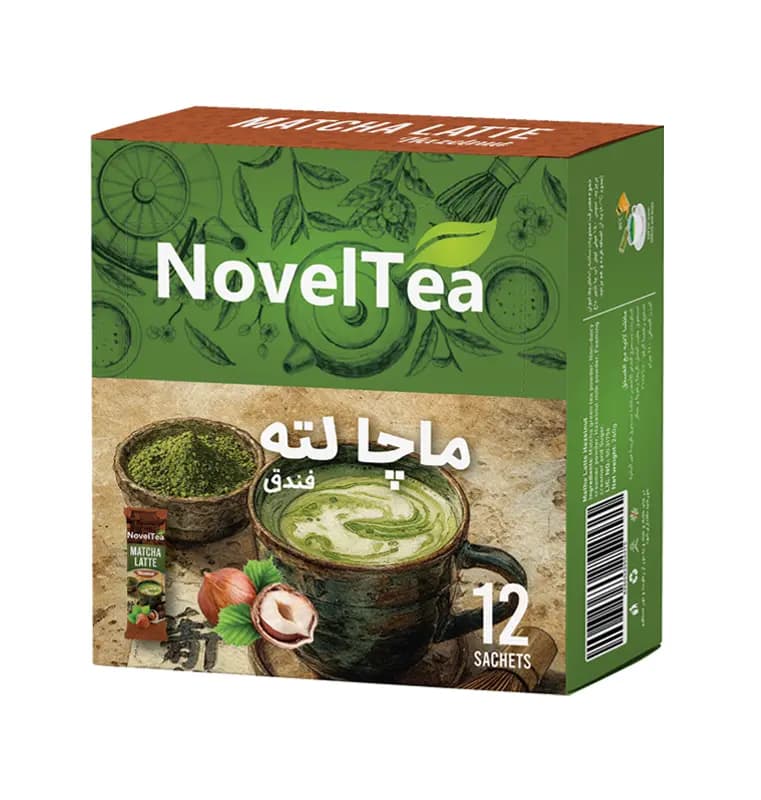 ماچا لته شیر فندق ناولتی