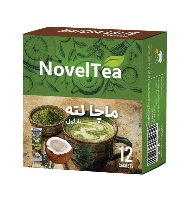 ماچا لته شیر نارگیل ناولتی