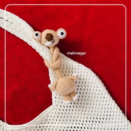 عروسک سید عصر یخبندان گردن دراز گره ای | آویز کیف و ماشین — تصویر ۲