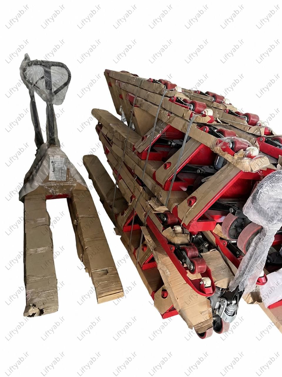 جک پالت ۳ تن عرض ۵۵ پمپ مهره ای