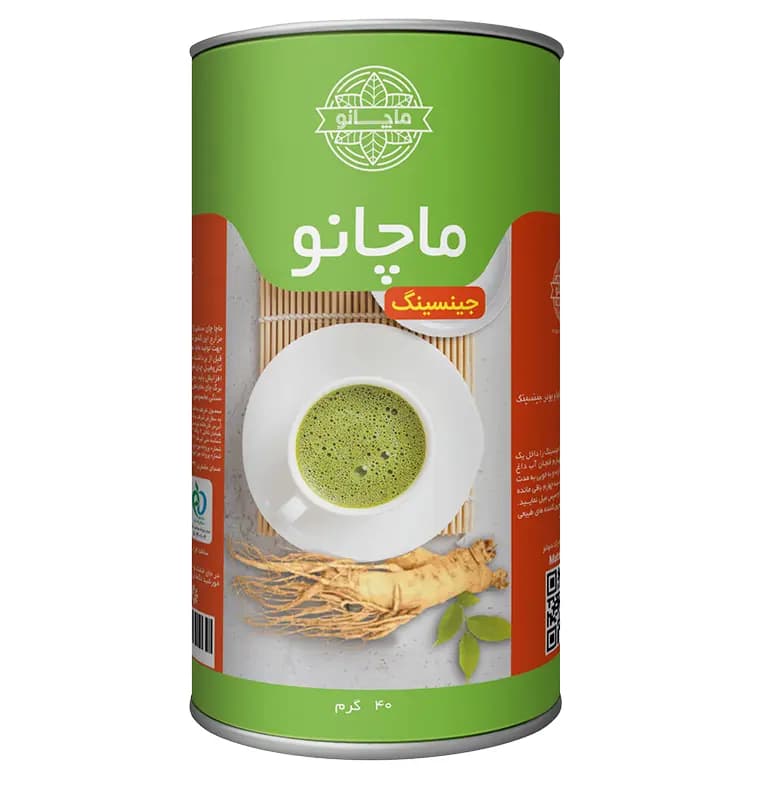 پودر ماچا جینسینگ ماچانو قوطی ۴۰ گرمی