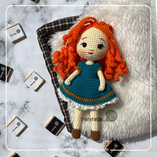 عروسک مریدا بافتنی و دستباف | شخصیت Brave دیزنی