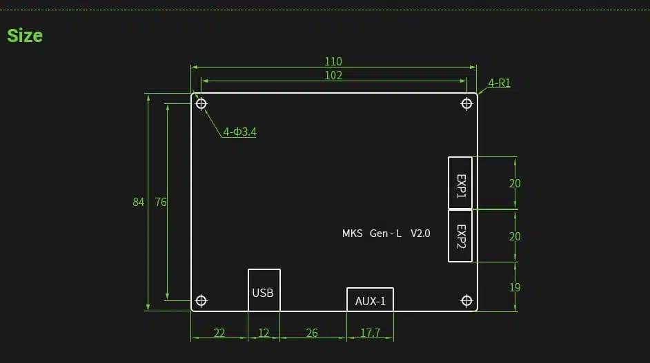 برد کنترلر پرینتر های سه بعدی مدل MKS GenL V2.1 — تصویر ۳