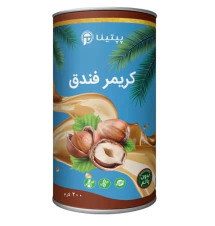 کریمر غیر لبنی با پودر شیر فندق پپتینا قوطی – 200 گرم