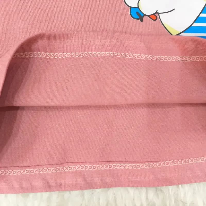 تیشرت شورت نوزادی پسرانه ست تابستانه طرح خرس ماهیگیر جنس پنبه و کتان — تصویر ۸
