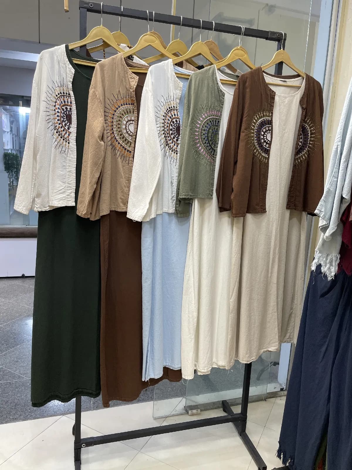 سارافن ساده قد 120 الیاف طبیعی — تصویر ۲